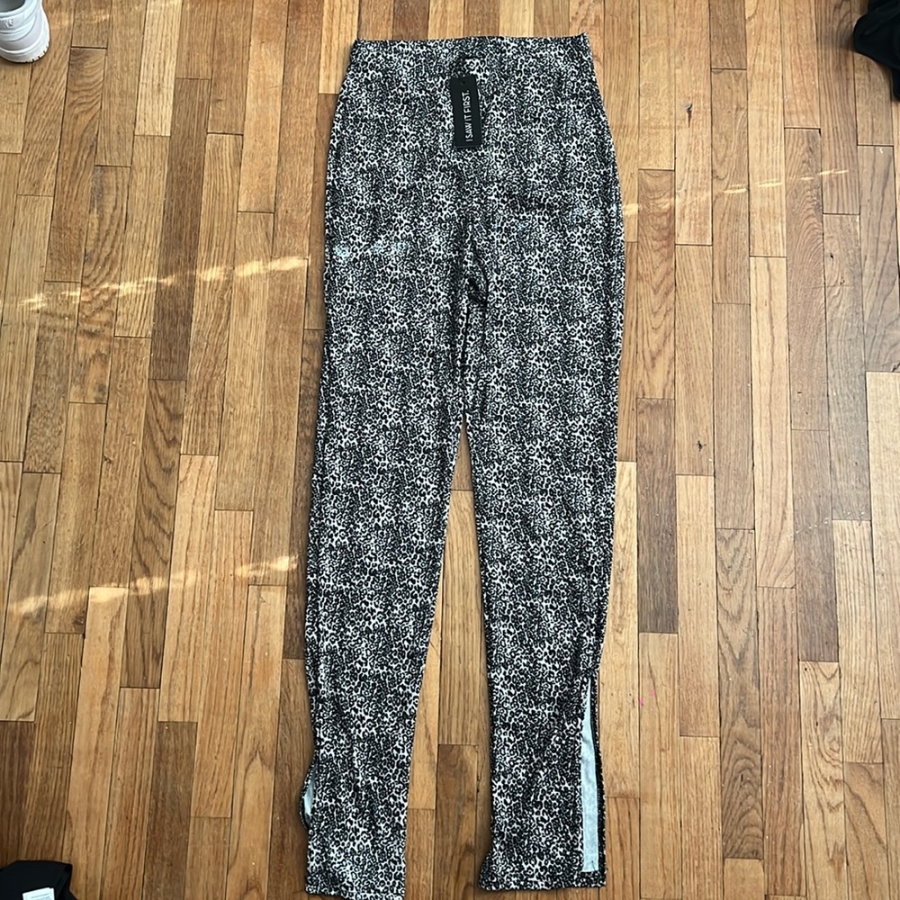 Brand new Flared leopard Print trousers